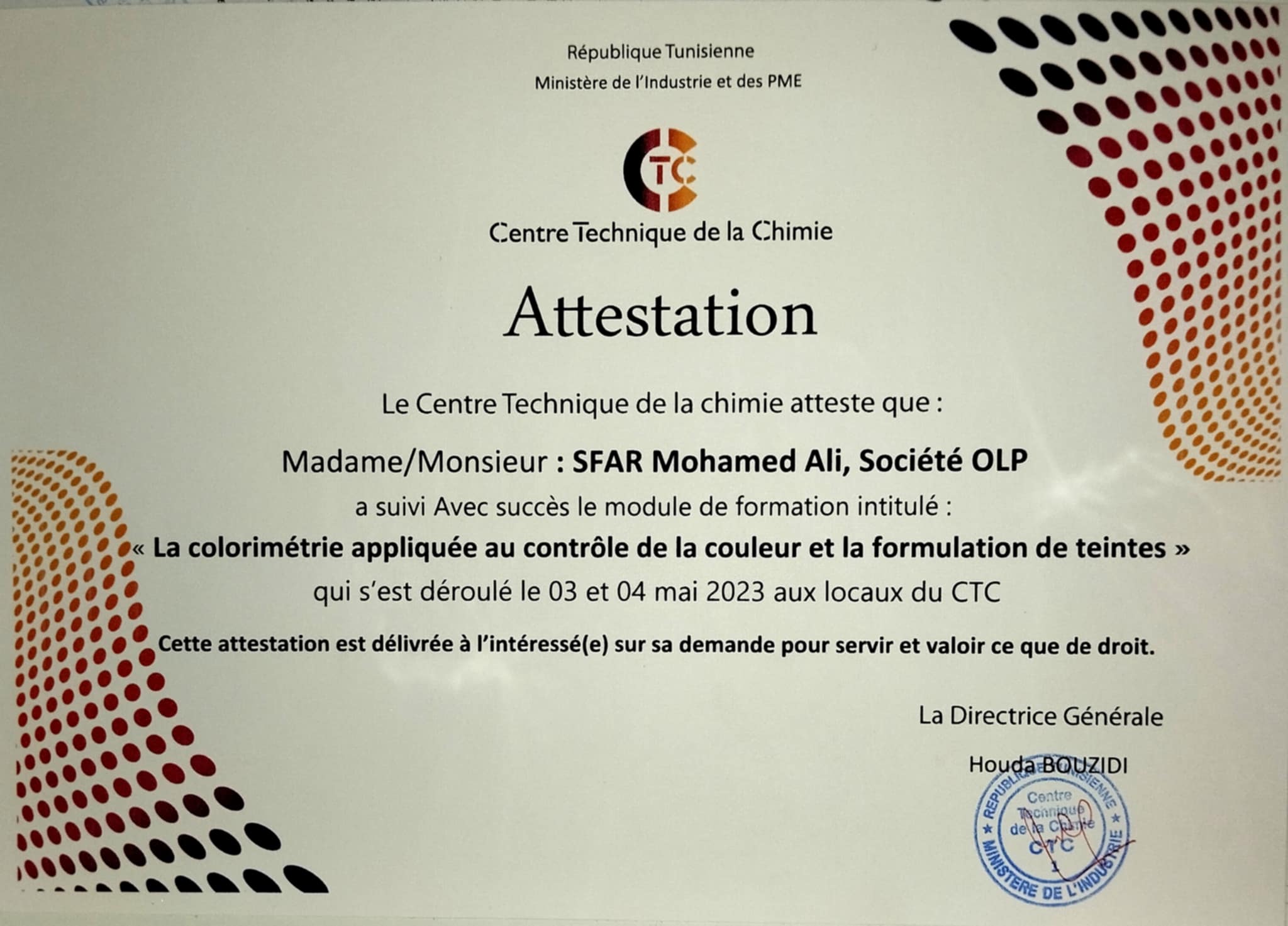 Certificat
