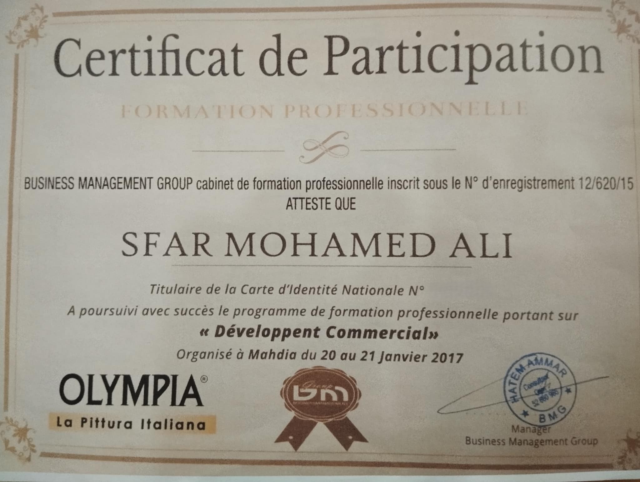 Certificat