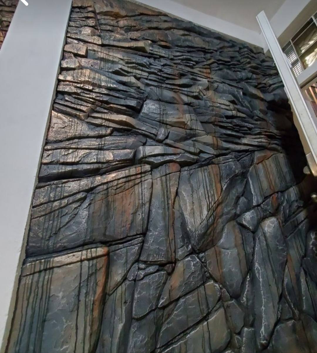 Mur effet marbre intégration